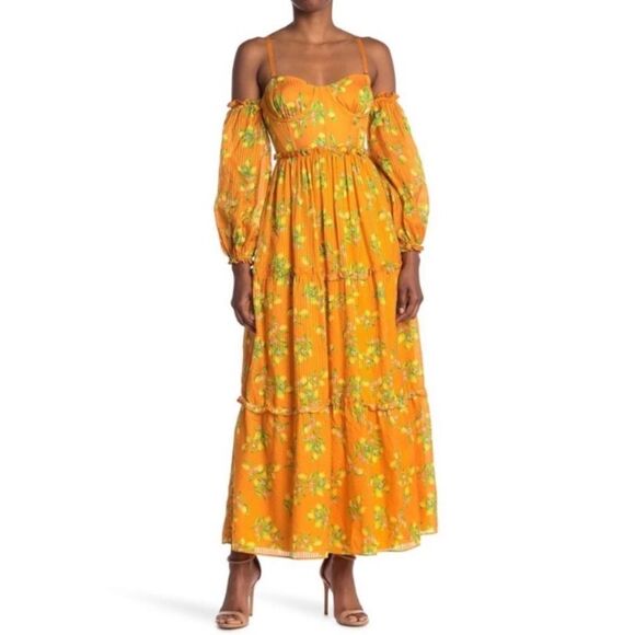Cami NYC lemonchello cold shoulder dress, S